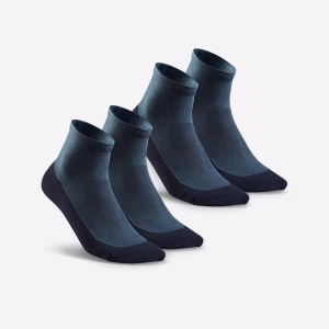 Adults’ mid-length hiking socks (2 pairs), Hike 50 - Blue